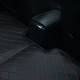 Best Universal Diamond Car Bed - Non-Inflatable Black and Red Stitching Luxury Leather Diamond Car Bed Mattress UK