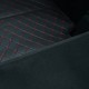 Best Universal Diamond Car Bed - Non-Inflatable Black and Red Stitching Luxury Leather Diamond Car Bed Mattress UK