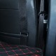 Best Universal Diamond Car Bed - Non-Inflatable Black and Red Stitching Luxury Leather Diamond Car Bed Mattress UK