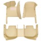Best Beige Luxury Leather Diamond Car Floor Mats UK Best Beige Luxury Leather Diamond Car Floor Mats UK