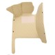 Best Beige Luxury Leather Diamond Car Floor Mats UK Best Beige Luxury Leather Diamond Car Floor Mats UK
