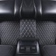 Best Black and Beige Stitching Luxury Leather Diamond Car Floor Mats UK Best Black and Beige Stitching Luxury Leather Diamond Car Floor Mats UK