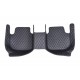 Best Black and Blue Stitching Luxury Leather Diamond Car Floor Mats UK