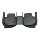 Best Black and Green Stitching Luxury Leather Diamond Car Floor Mats UK