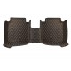Best Black and Orange Stitching Luxury Leather Diamond Car Floor Mats UK