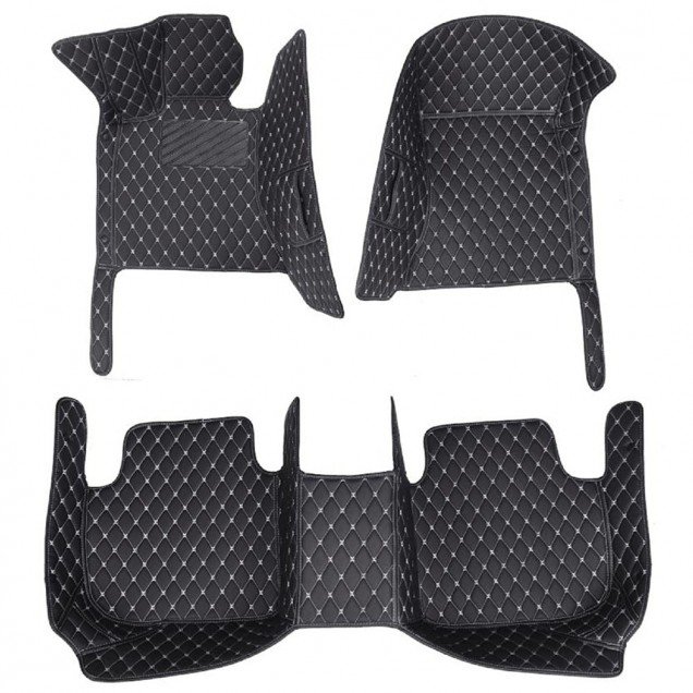 Best Luxury Leather Diamond Stitching Car Floor Mats UK