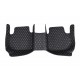 Best Black and White Stitching Luxury Leather Diamond Car Floor Mats UK