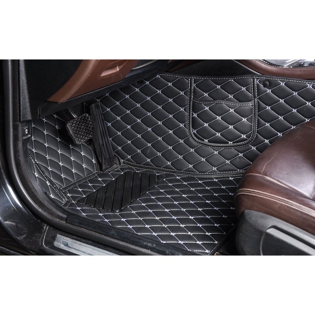 Best Luxury Leather Diamond Stitching Car Floor Mats UK
