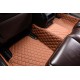 Best Brown Luxury Leather Diamond Car Floor Mats UK