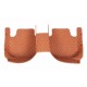 Best Brown Luxury Leather Diamond Car Floor Mats UK