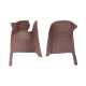 Best Dark Brown Luxury Leather Diamond Car Floor Mats UK