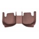 Best Dark Brown Luxury Leather Diamond Car Floor Mats UK