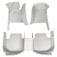 Best Grey Luxury Leather Diamond Car Floor Mats UK