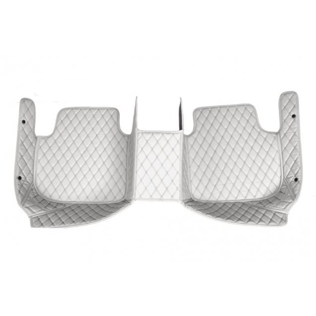 Best Grey Luxury Leather Diamond Car Floor Mats UK