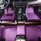 Best Purple Luxury Leather Diamond Car Floor Mats UK