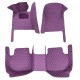 Best Purple Luxury Leather Diamond Car Floor Mats UK