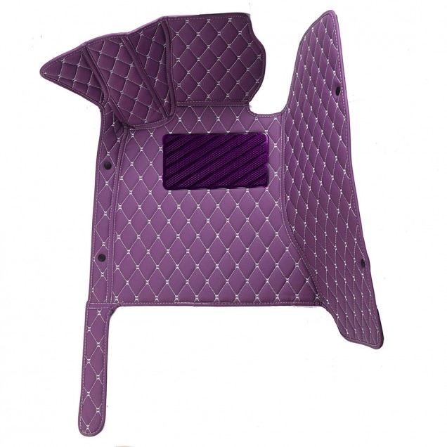 Best Purple Luxury Leather Diamond Car Floor Mats UK