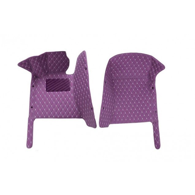 Best Purple Luxury Leather Diamond Car Floor Mats UK