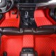 Best Red Luxury Leather Diamond Car Floor Mats UK