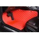 Best Red Luxury Leather Diamond Car Floor Mats UK