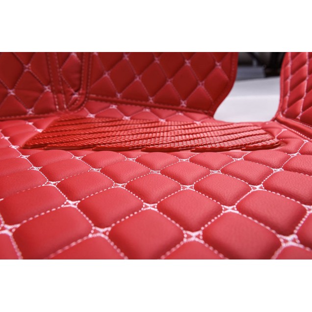 Best Red Luxury Leather Diamond Car Floor Mats UK
