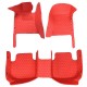 Best Red Luxury Leather Diamond Car Floor Mats UK