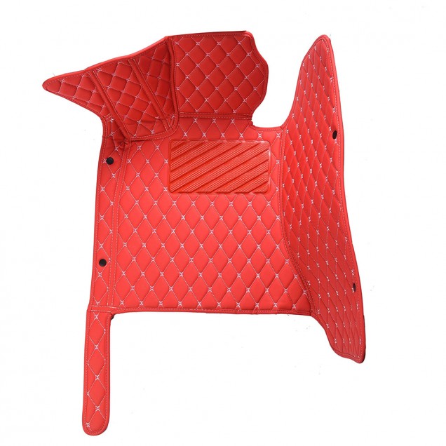 Best Red Luxury Leather Diamond Car Floor Mats UK