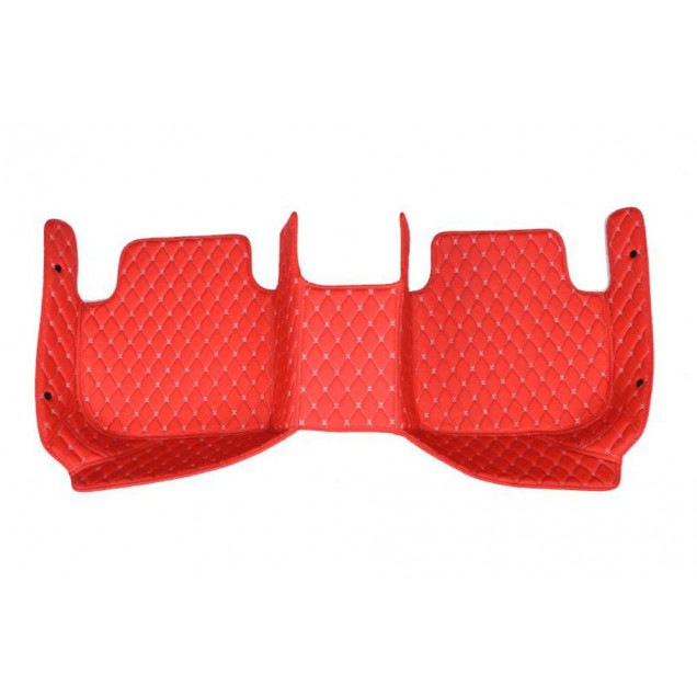 Best Red Luxury Leather Diamond Car Floor Mats UK