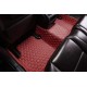 Best Wine Red Luxury Leather Diamond Car Floor Mats UK