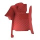 Best Wine Red Luxury Leather Diamond Car Floor Mats UK