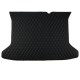 Best Black and Blue Stitching Luxury Leather Diamond Trunk Base Mats UK