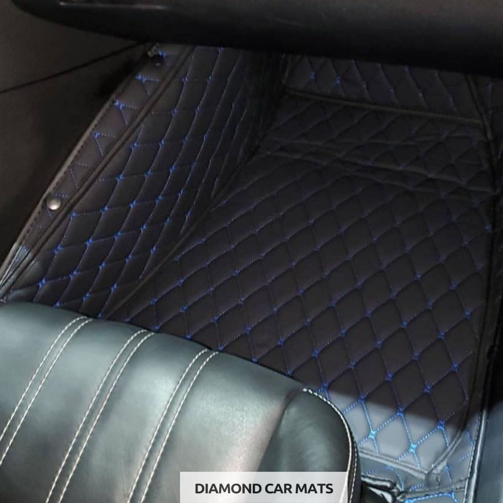 Black and white mats look great in my car. Was worried they will be hard to clean, but it's very easy. They are stain resistant, quick wipe to clean them