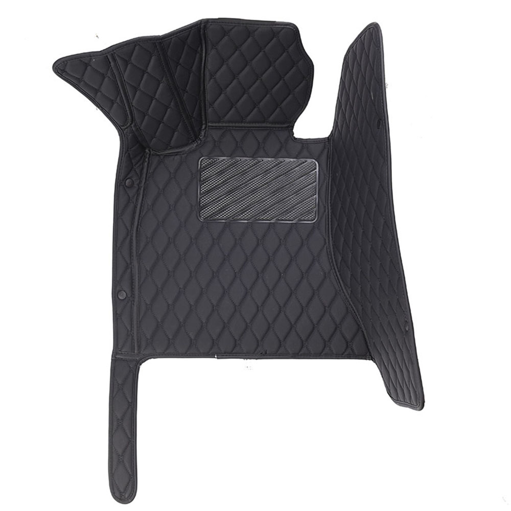 Best Black and Black Stitching Diamond Car Mats UK Set Best Black and Black Stitching Diamond Car Mats UK Set