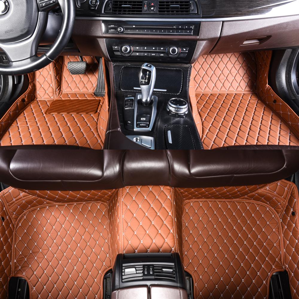 Best Brown Luxury Leather Diamonds Car Mats UK Best Brown Luxury Leather Diamonds Car Mats UK