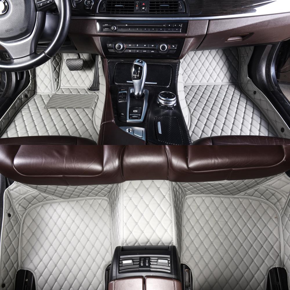 Best Grey Luxury Leather Diamonds Car Mats UK